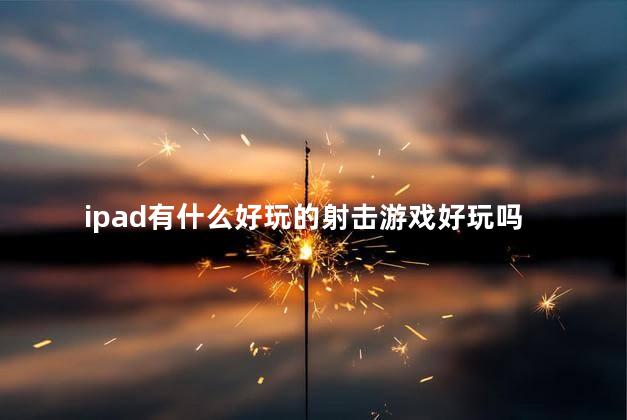 ipad有什么好玩的射击游戏好玩吗