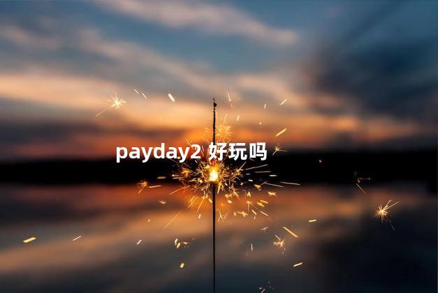 payday2 好玩吗