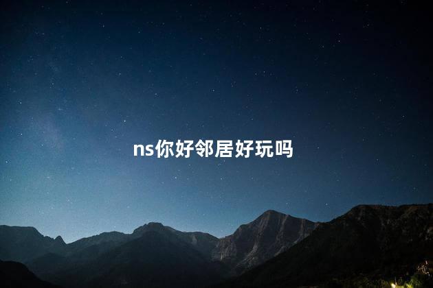 ns你好邻居好玩吗