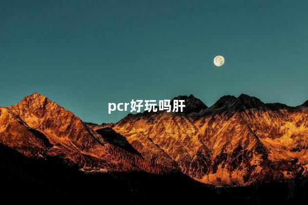 pcr好玩吗肝