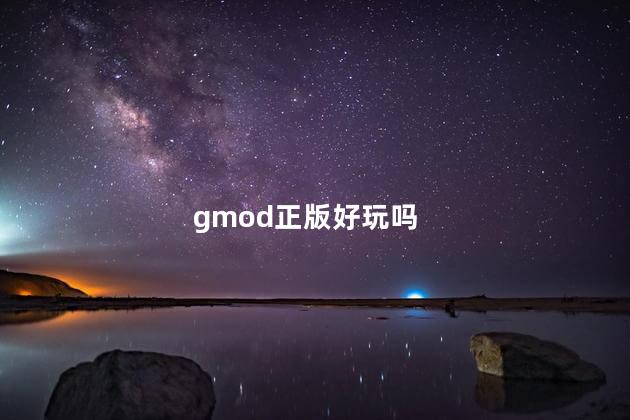 gmod正版好玩吗