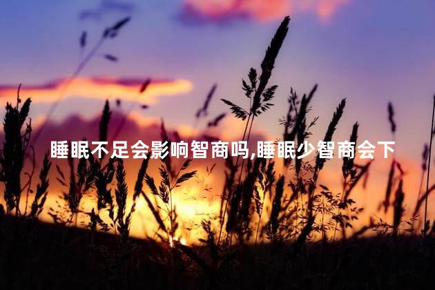 睡眠不足会影响智商吗，睡眠少智商会下降吗